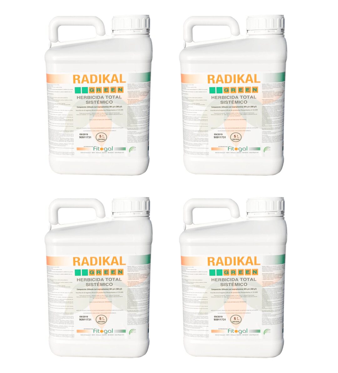 Herbicide Radikal Professionnel 4x5L tous jardins