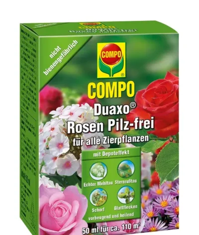 COMPO Duaxo Rose, fongicide pour toutes les plantes ornementales, 50 ml