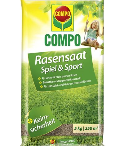Semences de gazon COMPO Play and Sport 5 kg pour 250 m²