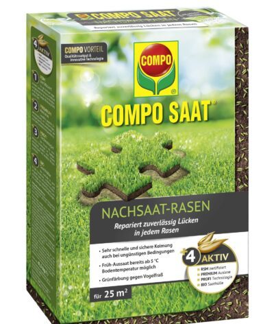 COMPO SAAT Engrais pour gazon de remplacement 500 g pour 25 m²