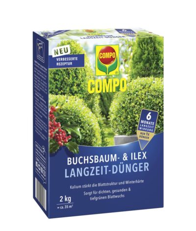 Engrais à libération lente COMPO pour buis et houx 2 kg