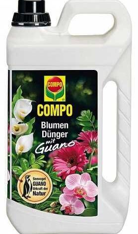 Engrais pour fleurs COMPO avec guano 5 l