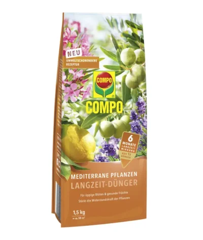 Engrais à long terme COMPO pour plantes méditerranéennes 1,5 kg