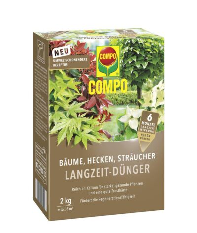 Engrais à action prolongée COMPO pour arbres, haies et arbustes 2 kg