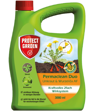 Protect Garden Permaclean Duo – Éliminateur de Mauvaises Herbes & Racines AF 3 L