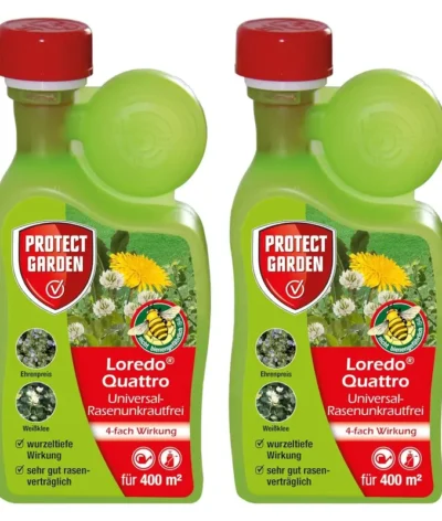 Loredo Quattro Désherbant sélectif gazon 2 x 400ml