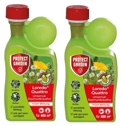 Loredo Quattro Désherbant sélectif gazon 4 x 400ml