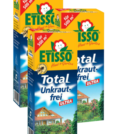 Frunol Etisso ULTRA 360° (successeur du Roundup Universal) – Éradication Totale des Mauvaises Herbes 3 x 250 ml